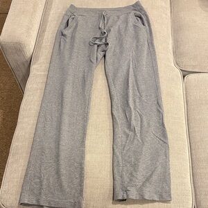 LOFT Light Gray Cozy Knit Pants
